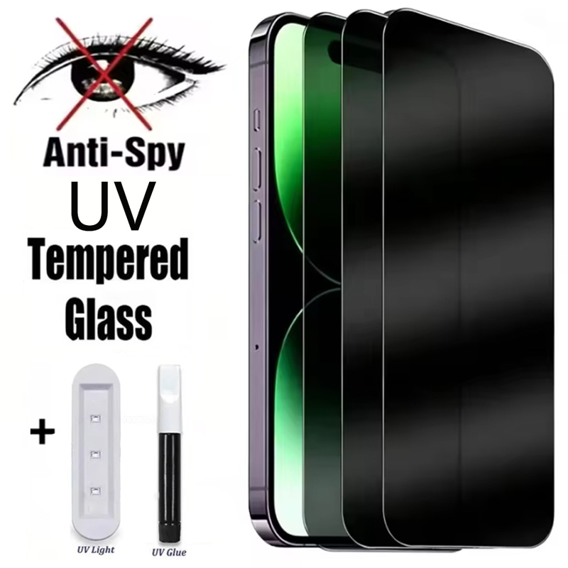 Huawei Pura 70 - UV Glue Privacy Tempered Glass For