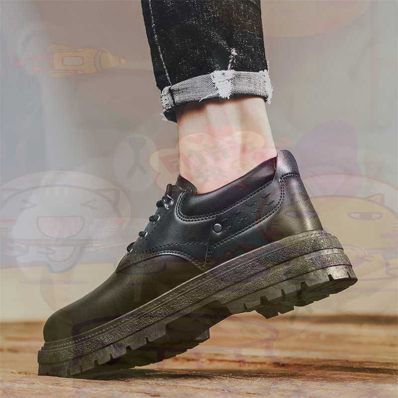 Luxury Lifestyle Dark - Dark Natural Leather Fashion Trainers Tennis