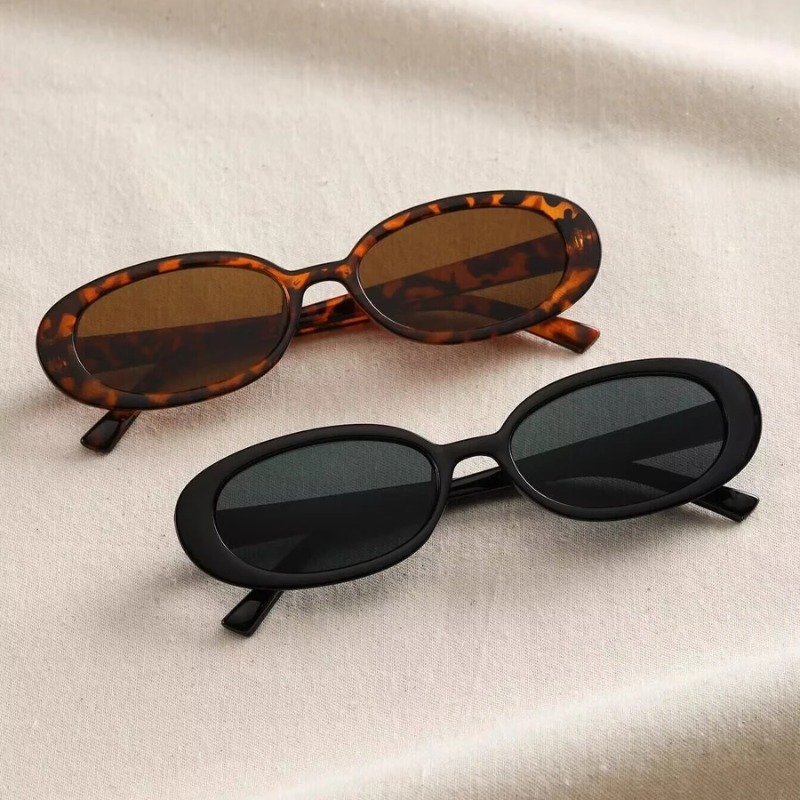 Luxury Zone - Vintage Oval Sunglasses Women Luxury Brand